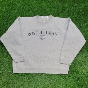 Vintage 90s Rose-Hulman Sweatshirt Womens Large 23x25 Baggy